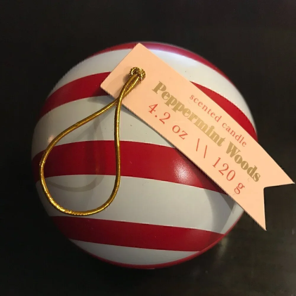 NEW Target Bullseye Playground Peppermint Woods Ornament Candles